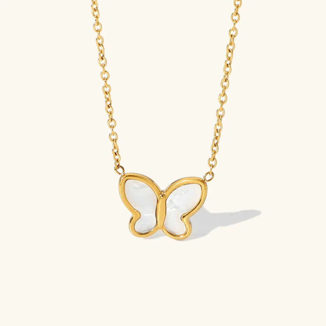 [Topon]Flutterby Mother of Pearl Necklace