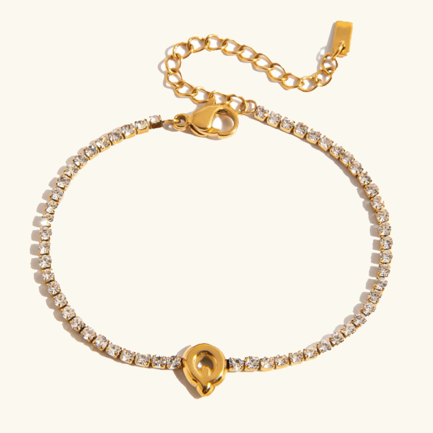 [Topon]Avaria Bubble Letter Tennis Bracelet