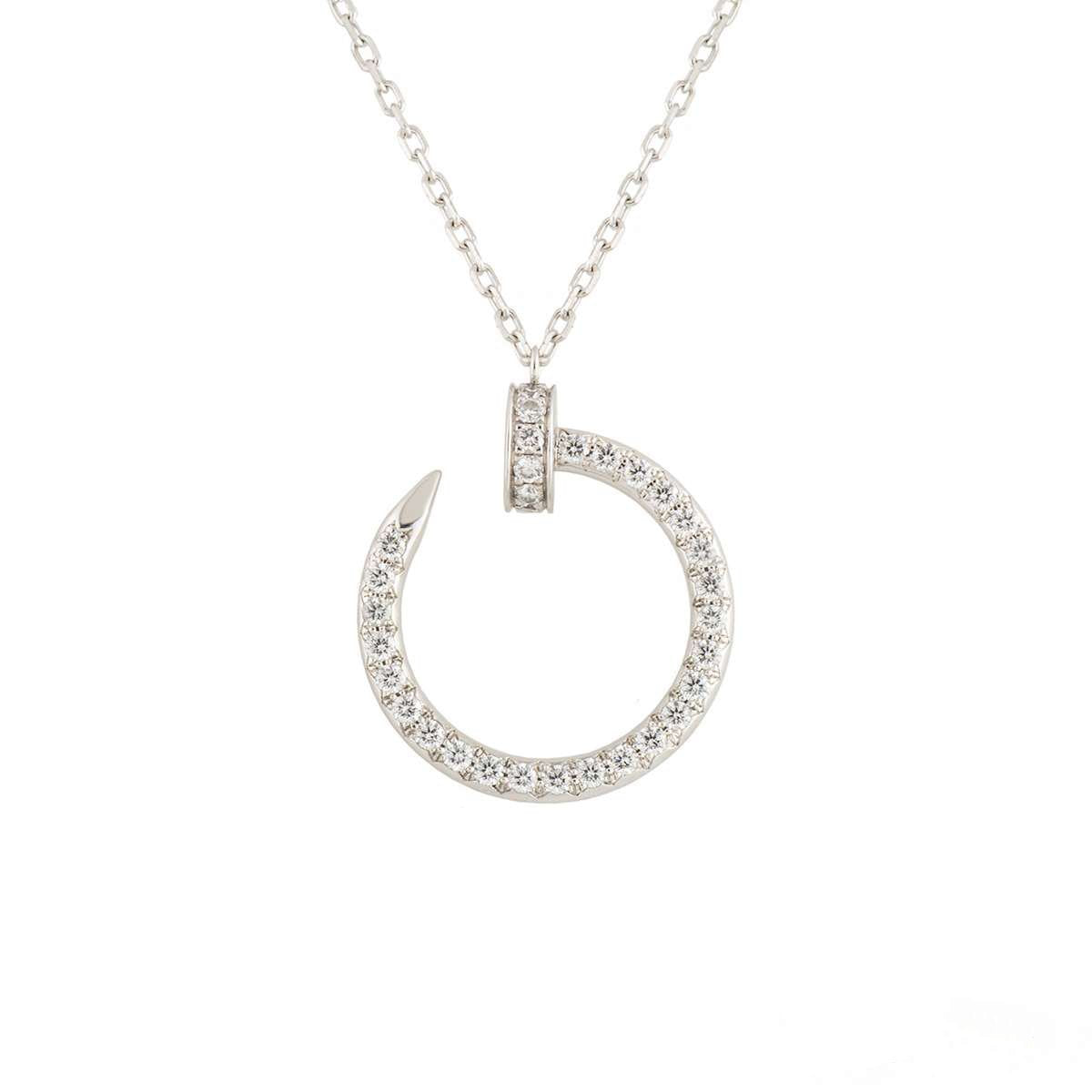[Topon]JUSTE NECKLACE SILVER DIAMONDS