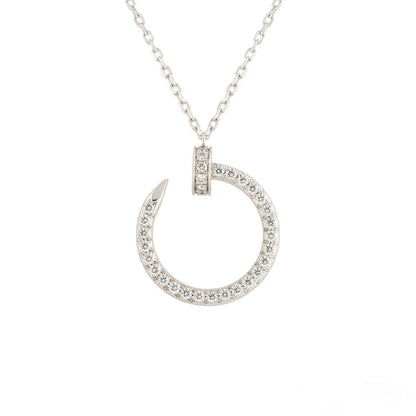 [Topon]JUSTE NECKLACE SILVER DIAMONDS