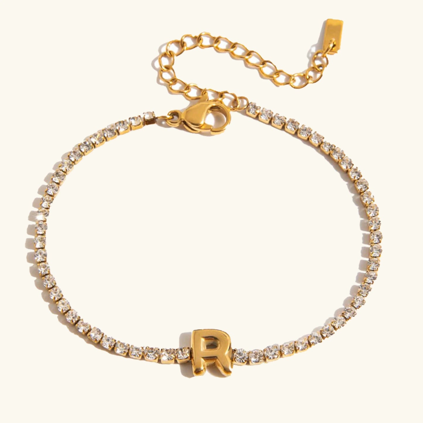 [Topon]Avaria Bubble Letter Tennis Bracelet