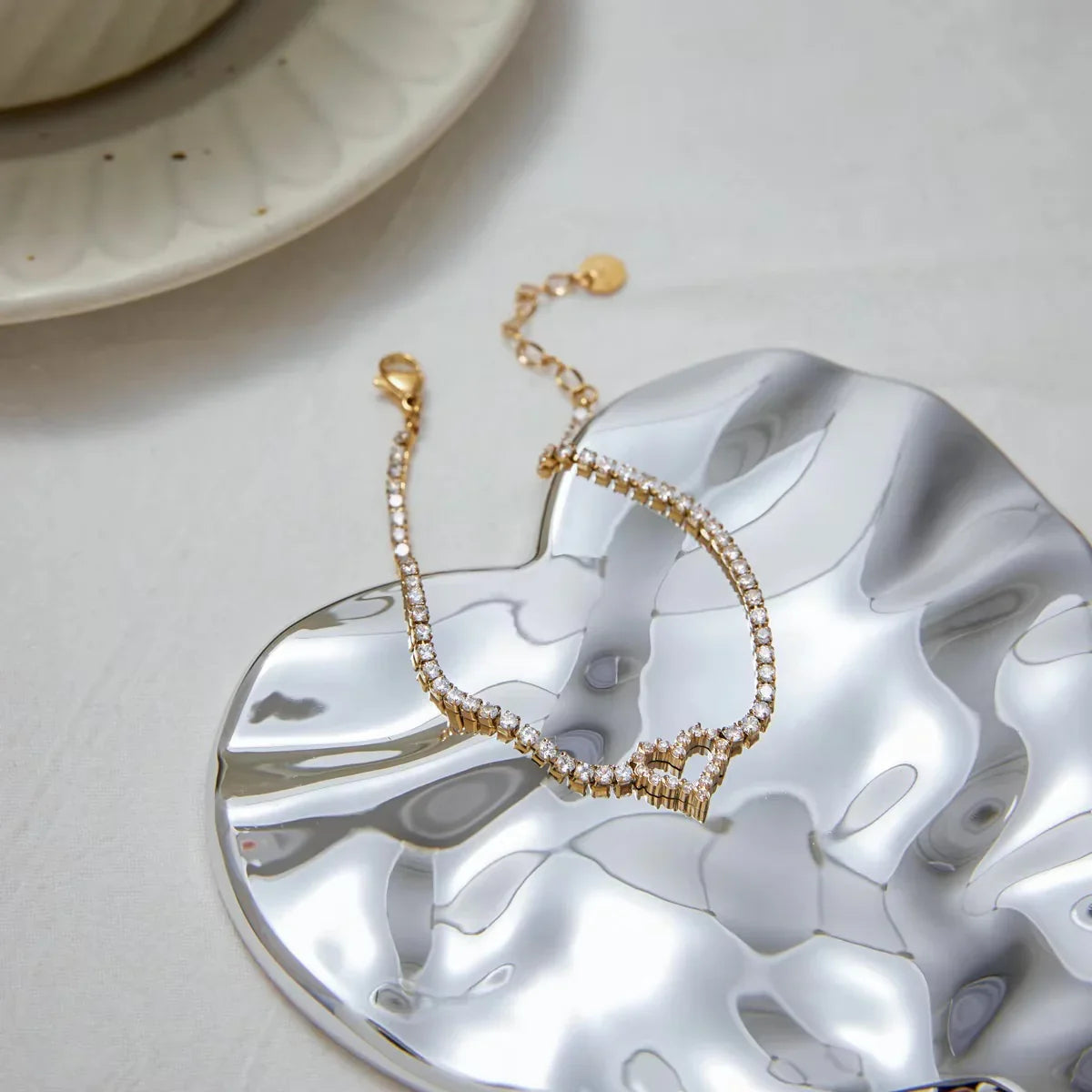 [Topon]Patrice Diamond Heart Bracelet