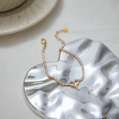 [Topon]Patrice Diamond Heart Bracelet