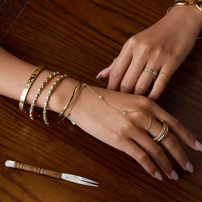 [Topon]Cressida Diamond Hand Chain