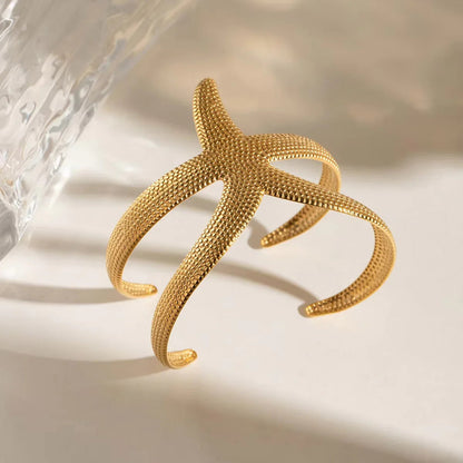 [Topon]Annika Gold Starfish Cuff