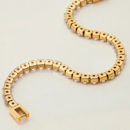 [Topon]Avaria Oval Cut Tennis Bracelet
