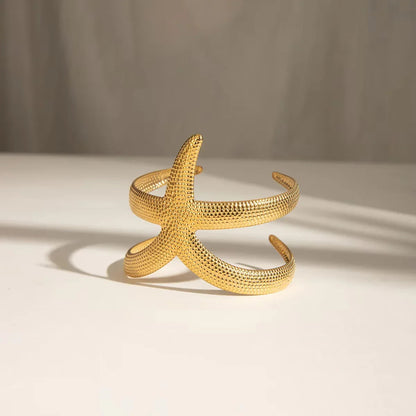 [Topon]Annika Gold Starfish Cuff