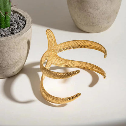 [Topon]Annika Gold Starfish Cuff