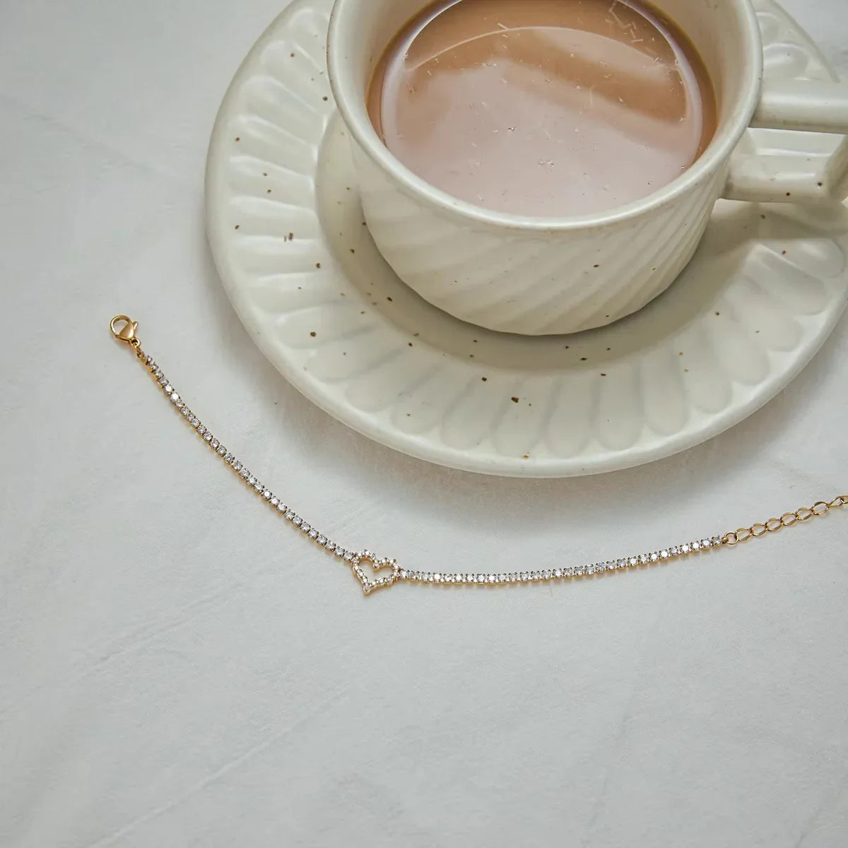[Topon]Patrice Diamond Heart Bracelet