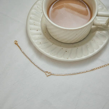 [Topon]Patrice Diamond Heart Bracelet