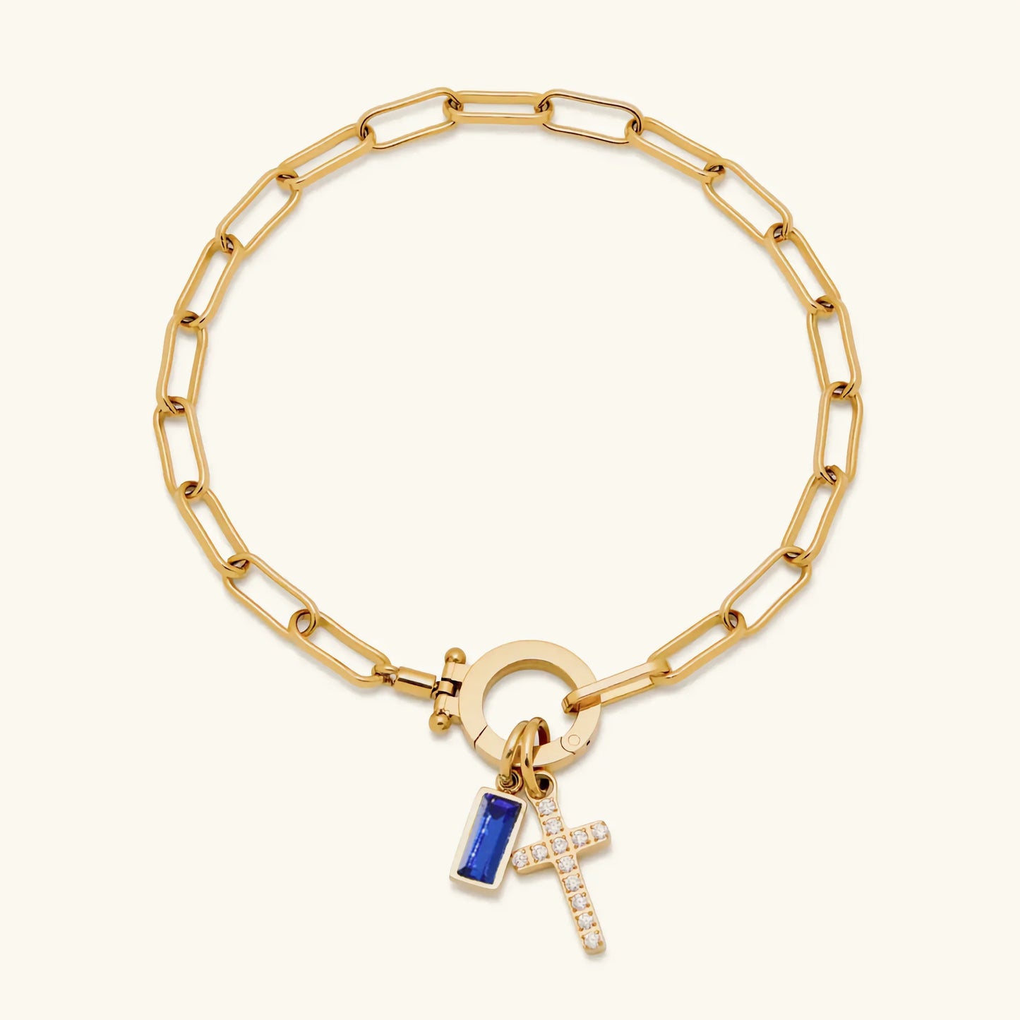 [Topon]Annabella Birthstone Cross Bracelet