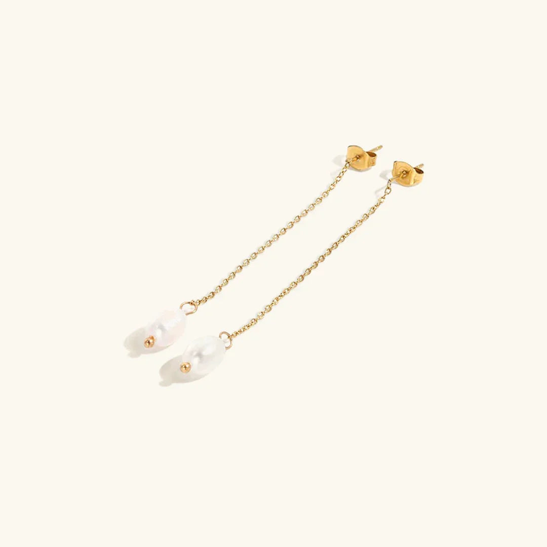 [Topon]Tessa Pearl Tassel Earrings