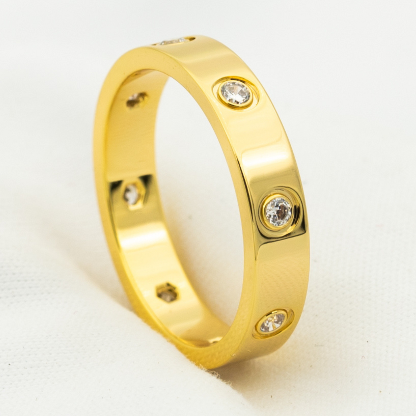 [Topon Jewelry]LOVE RING 3.6MM 8 DIAMONDS