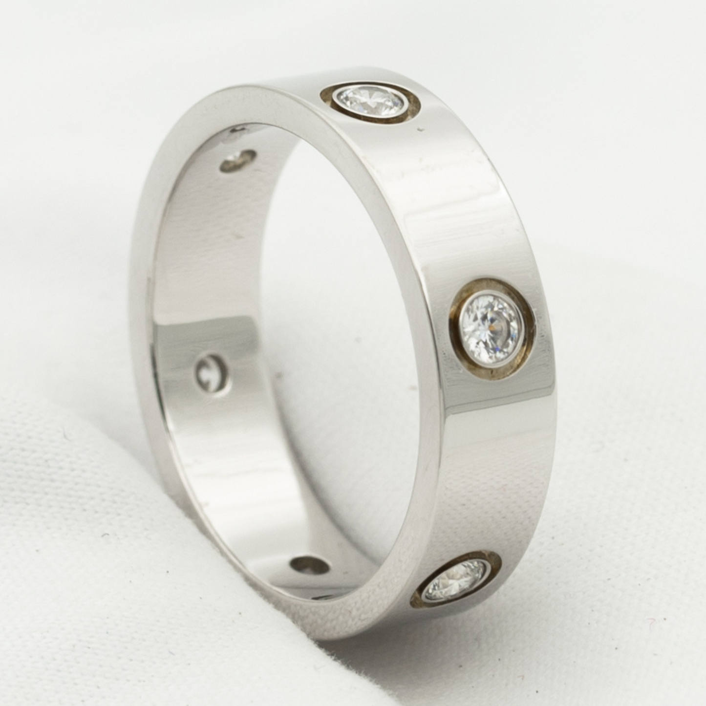 [Topon]LOVE RING 5.5MM 6 DIAMONDS SILVER