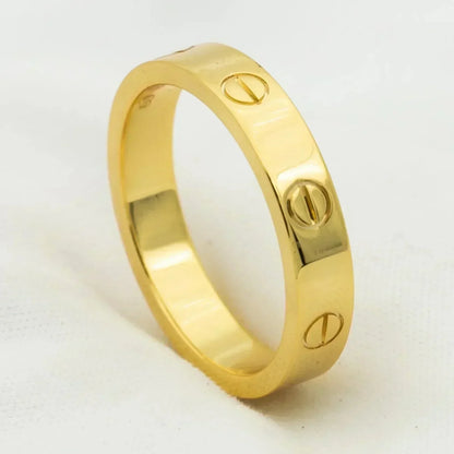 [Topon Jewelry]LOVE RING 4MM 1 DIAMOND GOLD