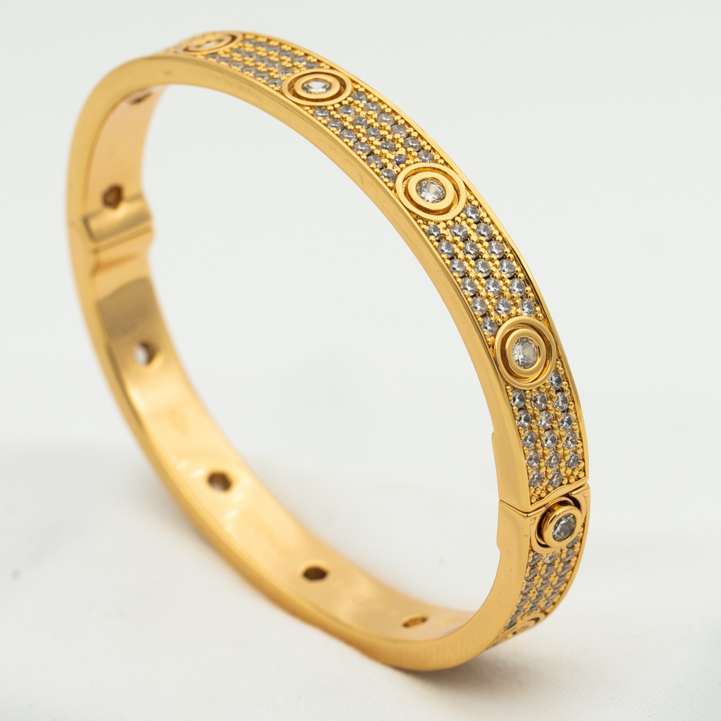 [Topon Jewelry]LOVE BRACELET 6.1MM DIAMOND-PAVED 10 BIG DIAMONDS