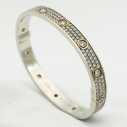 [Topon Jewelry]LOVE BRACELET 6.1MM DIAMOND-PAVED 10 BIG DIAMONDS