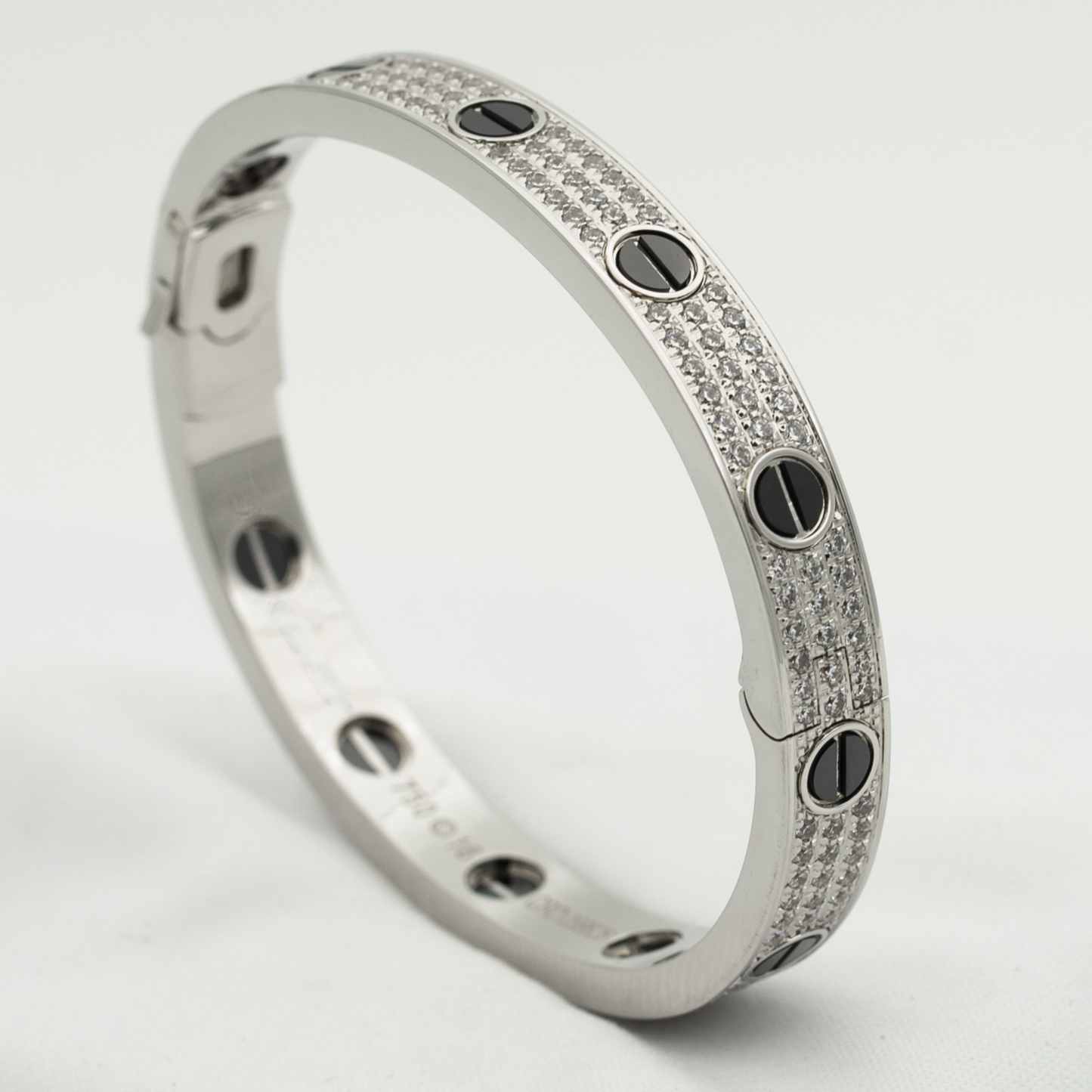 [Topon]LOVE BRACELET 6.1MM DIAMOND-PAVED CERAMIC