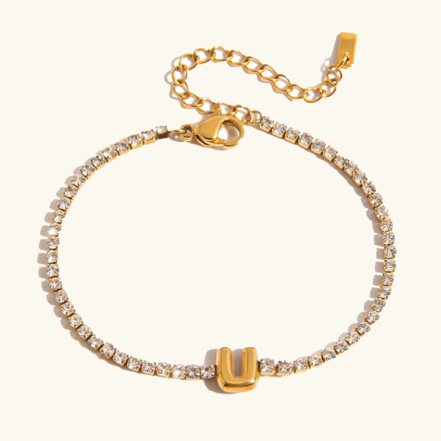 [Topon]Avaria Bubble Letter Tennis Bracelet