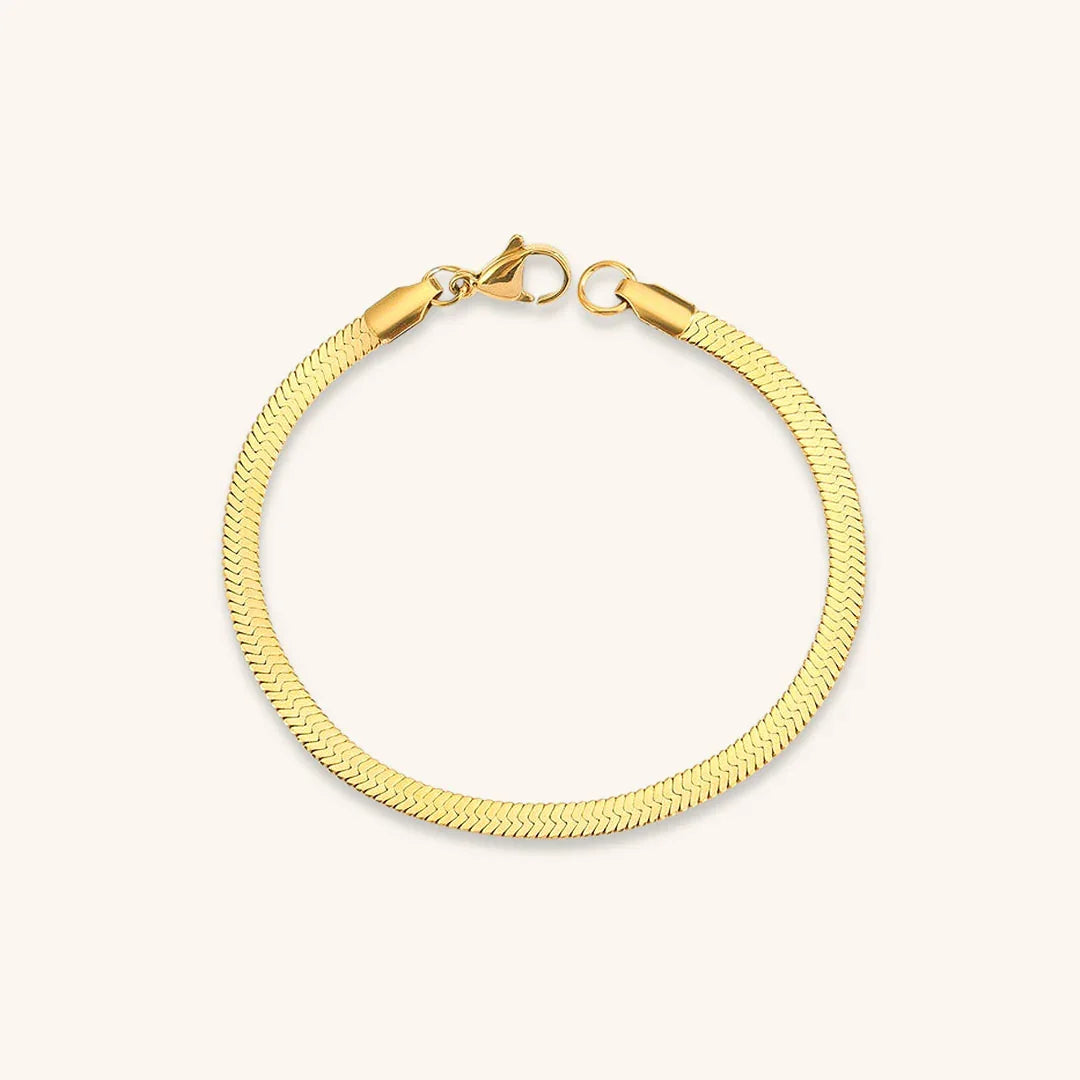 [Topon]Vida Gold Herringbone Bracelet