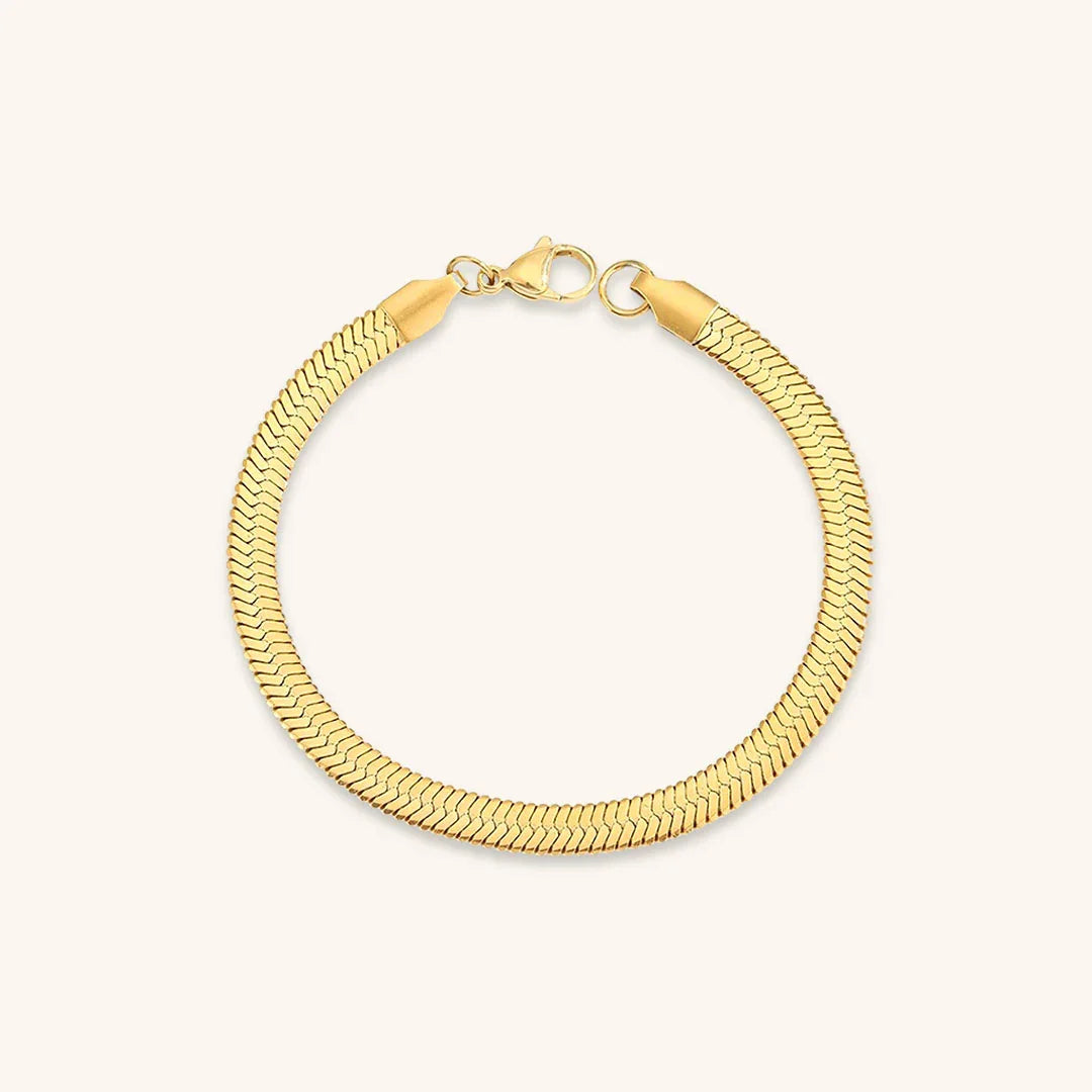 [Topon]Vida Gold Herringbone Bracelet