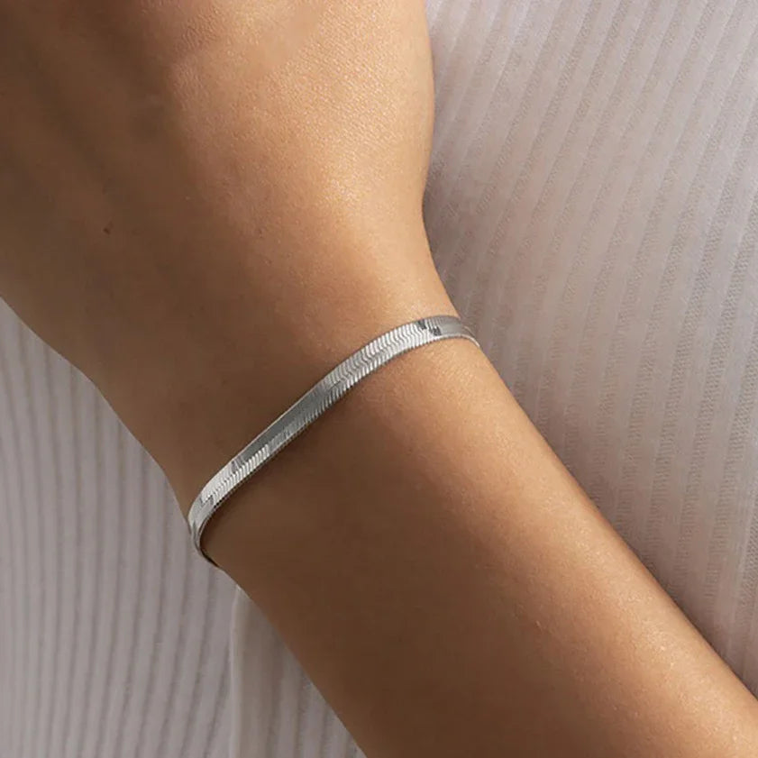 [Topon]Vida Gold Herringbone Bracelet