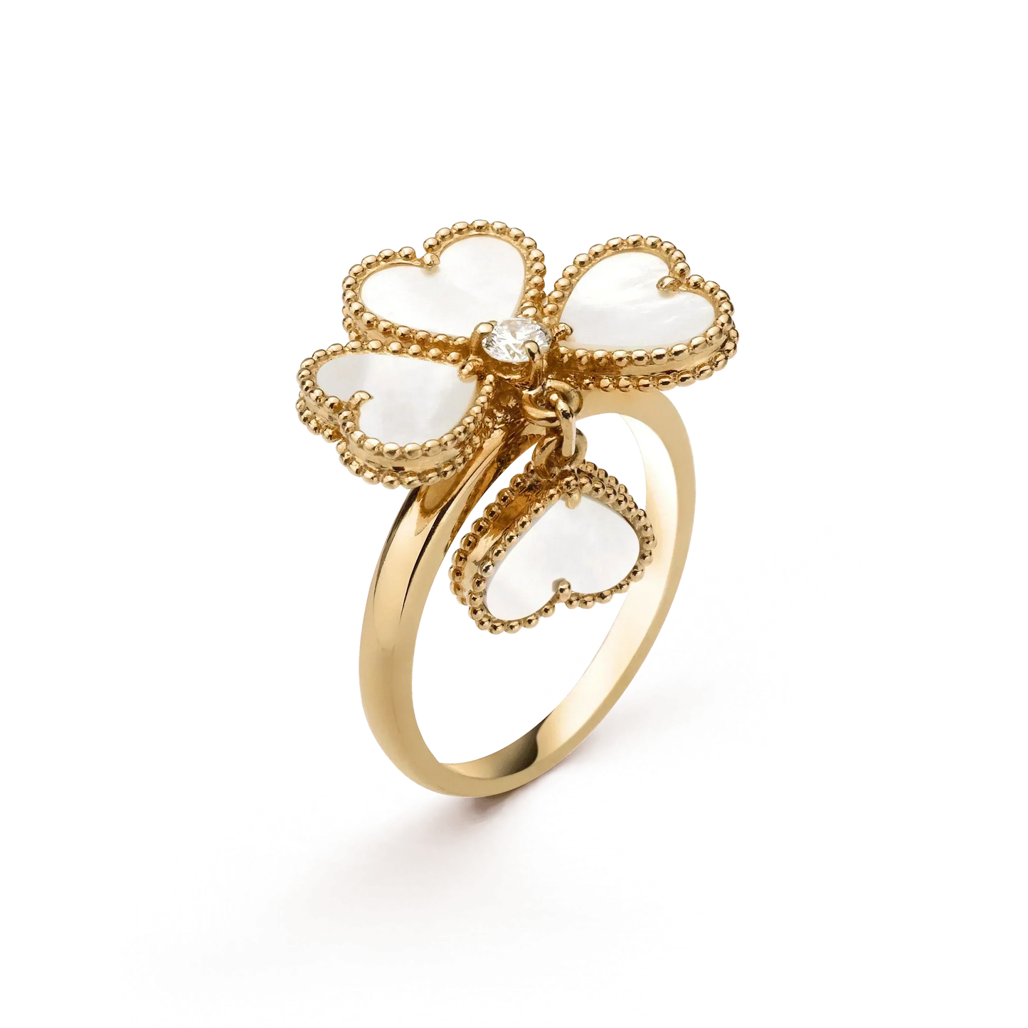 [Topon Jewelry]SWEET CLOVER WHITE MOP RING