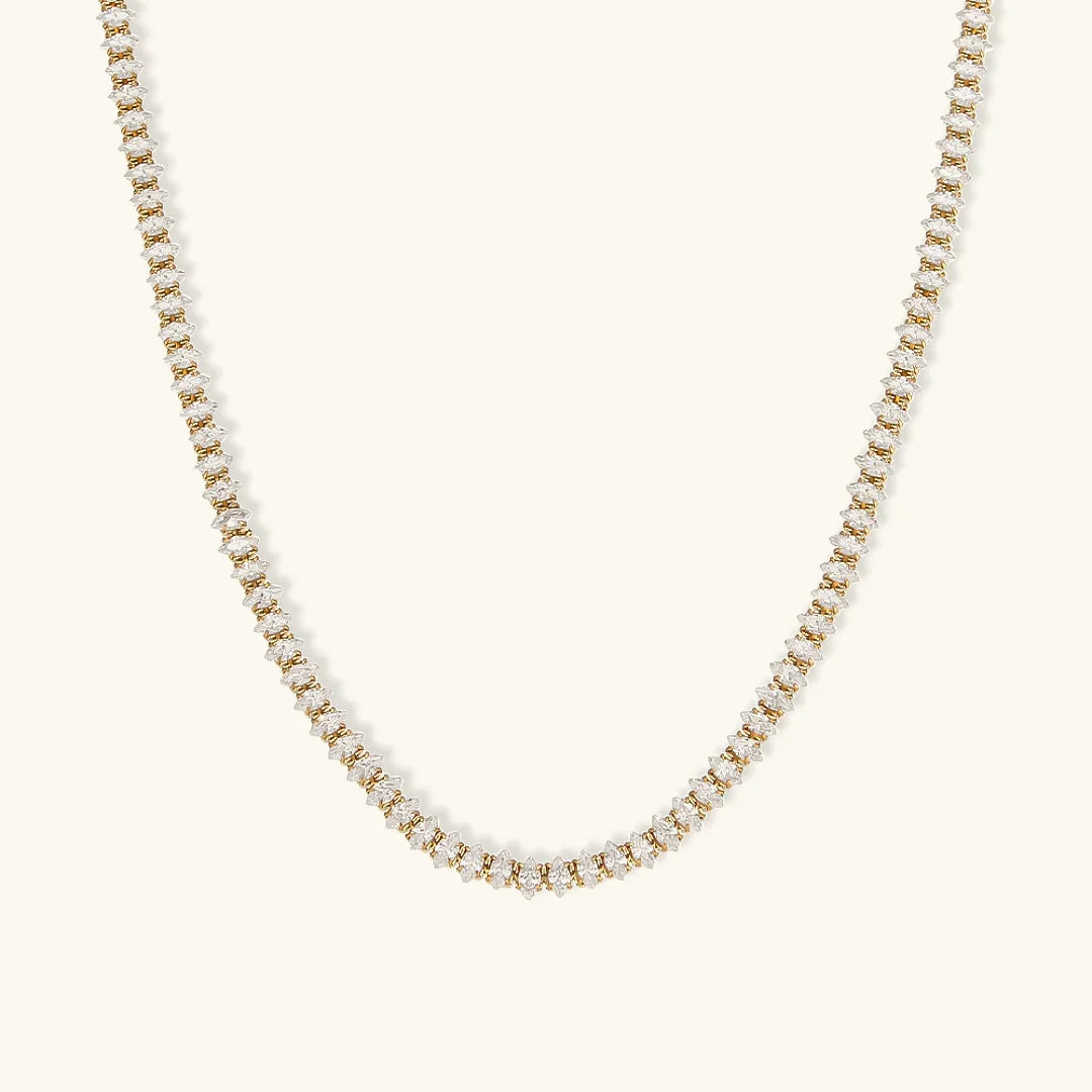[Topon]Wisteria Diamond Tennis Necklace