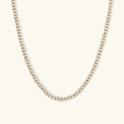 [Topon]Wisteria Diamond Tennis Necklace