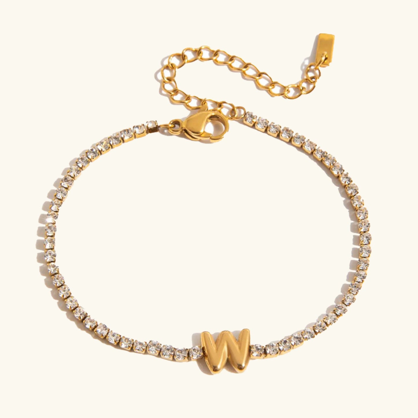 [Topon]Avaria Bubble Letter Tennis Bracelet