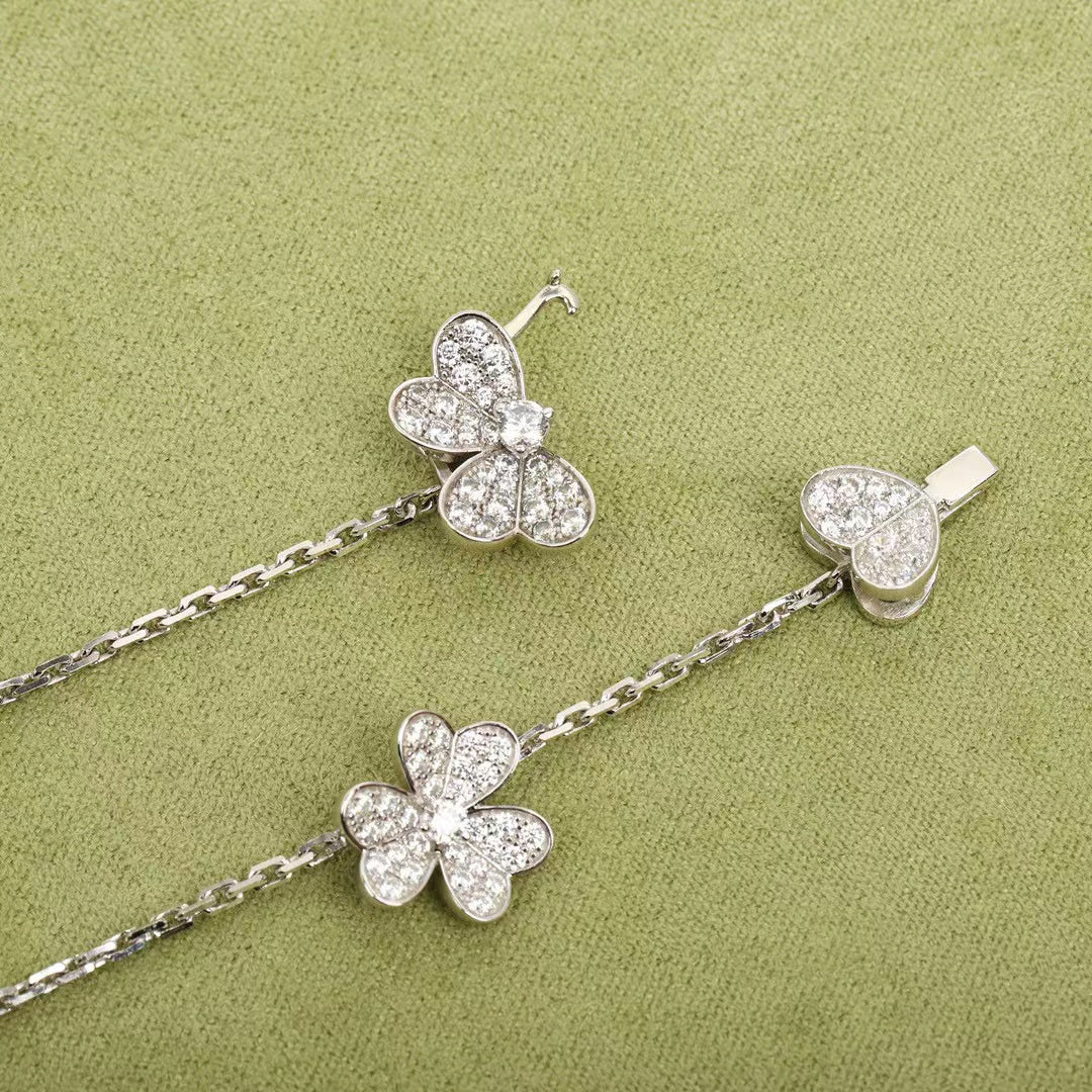 [Topon Jewelry]FRIVOLE SILVER 9 FLOWERS NECKLACE