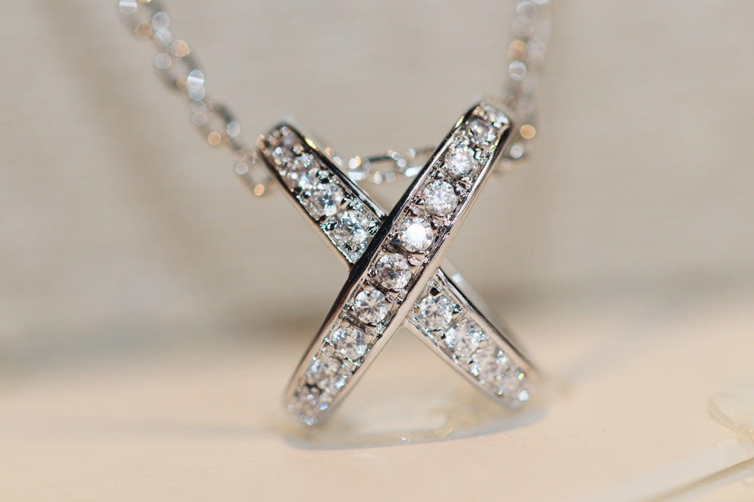 [Topon Jewelry]JEUX DE DIAMOND NECKLACE