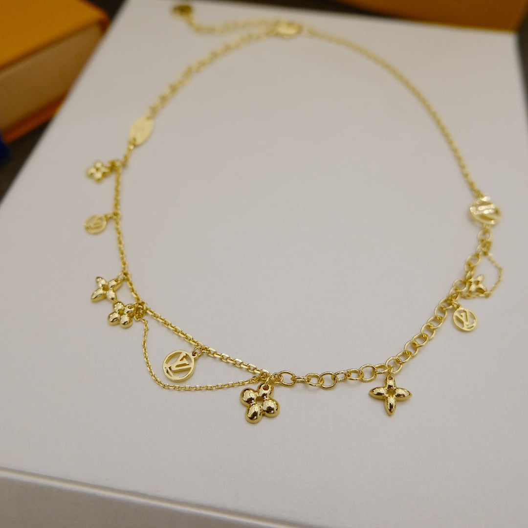 [Topon Jewelry]BLOOMING SUPPLE NECKLACE BRASS