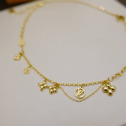 [Topon Jewelry]BLOOMING SUPPLE NECKLACE BRASS