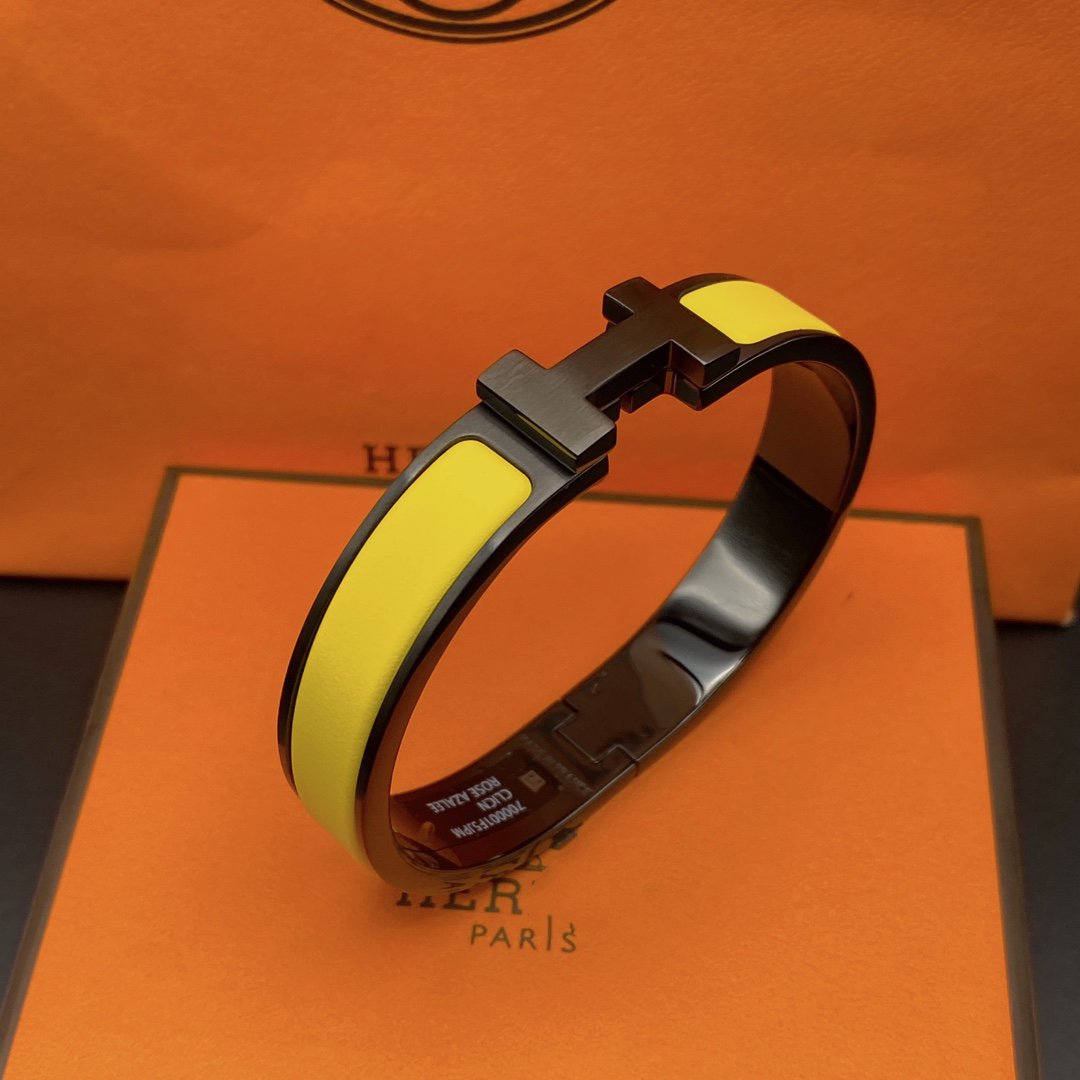 [Topon Jewelry]CLIC HM SO BLACK YELLOW BRACELET