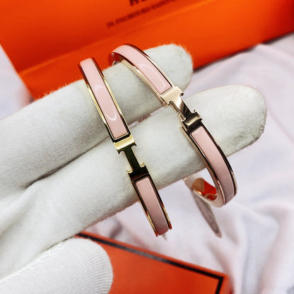 [Topon Jewelry]CLASSIC HM CLIC  PINK 8MM ENAMEL BRACELET