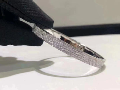 [Topon Jewelry]HM KELLY BRACELET IN SILVER AND FULL PAVE DIAMOND