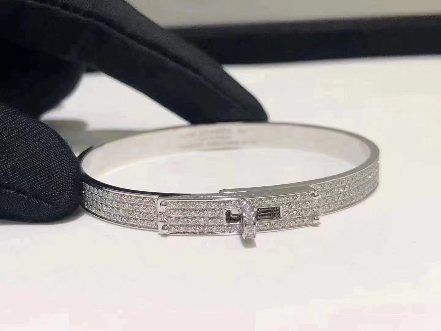 [Topon Jewelry]HM KELLY BRACELET IN SILVER AND FULL PAVE DIAMOND