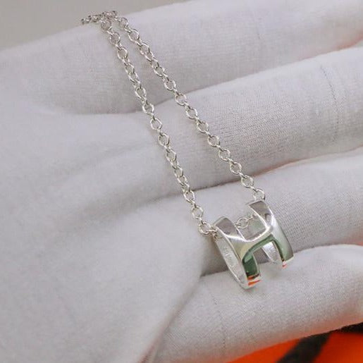 [Topon]HM NECKLACE H LETTER OVAL SERIES