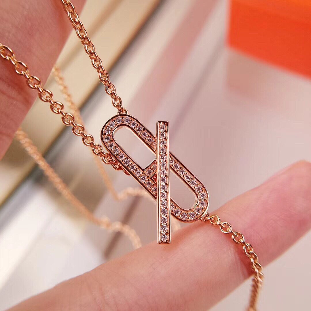 [Topon]HM FIRE PIG NOSE NECKLACE TRENDY STREET