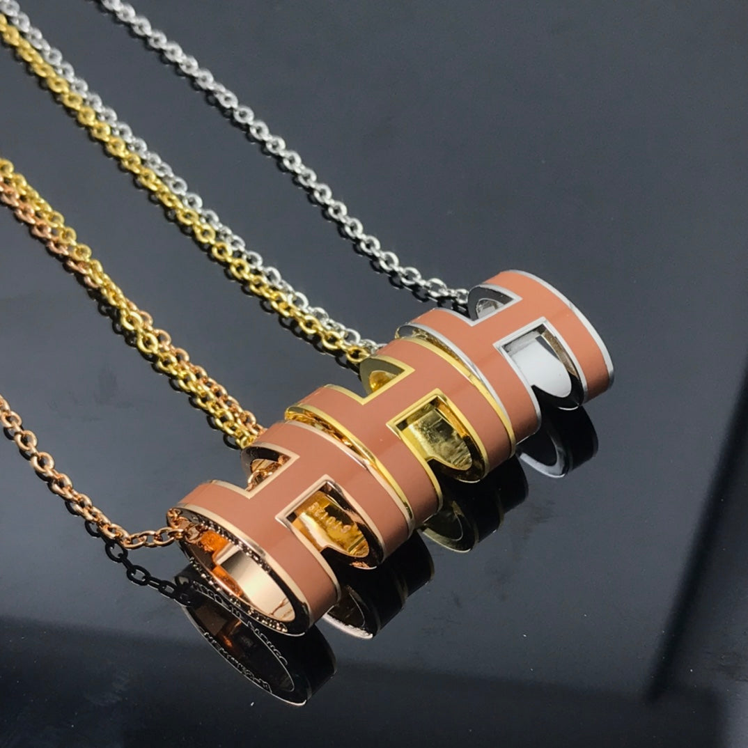[Topon]H NECKLACE BROWN