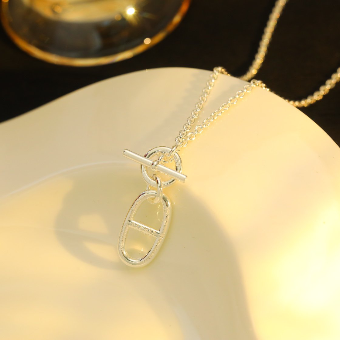 [Topon Jewelry]HM CHAINE D'ANCRE PENDANT NECKLACE STERLING SILVER