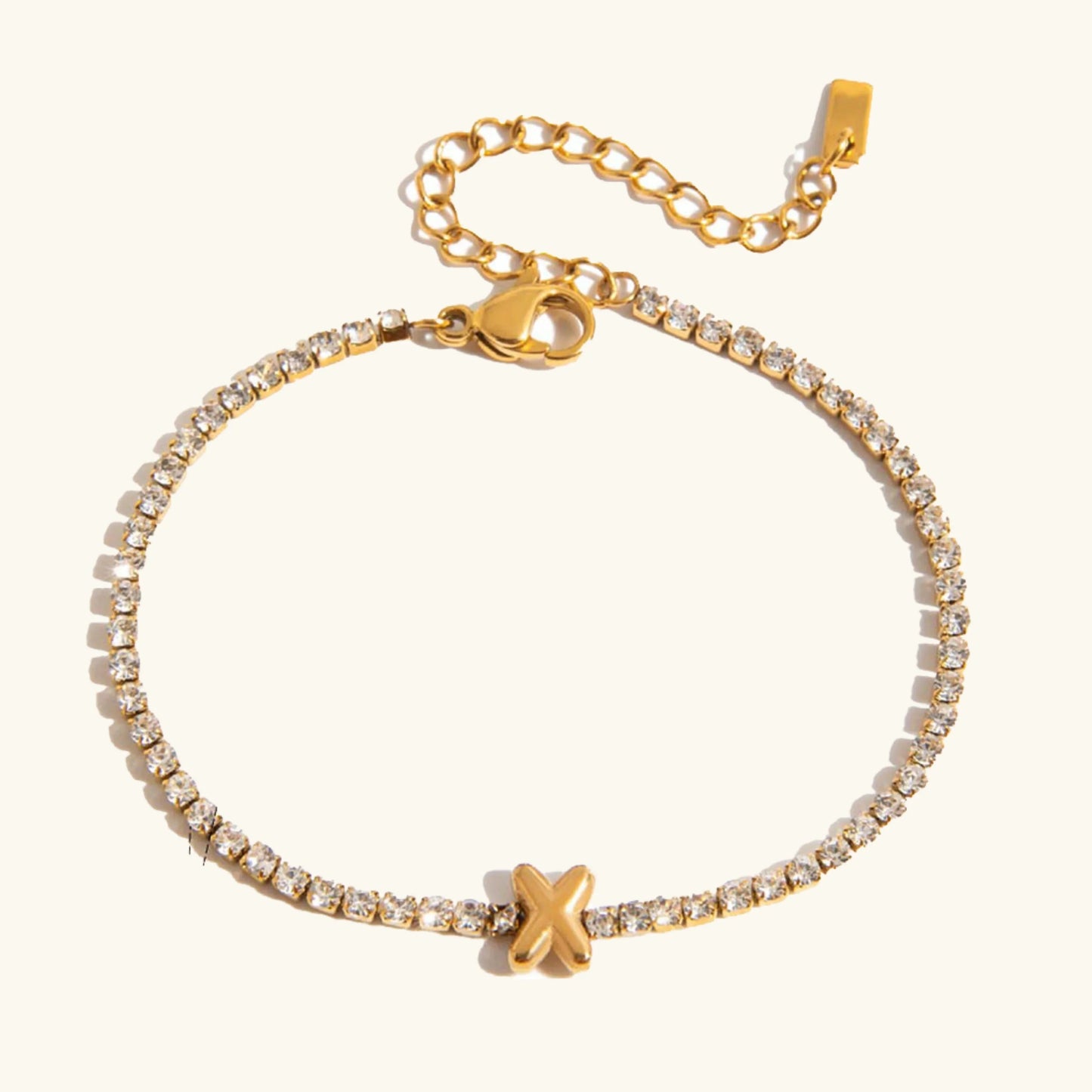 [Topon]Avaria Bubble Letter Tennis Bracelet
