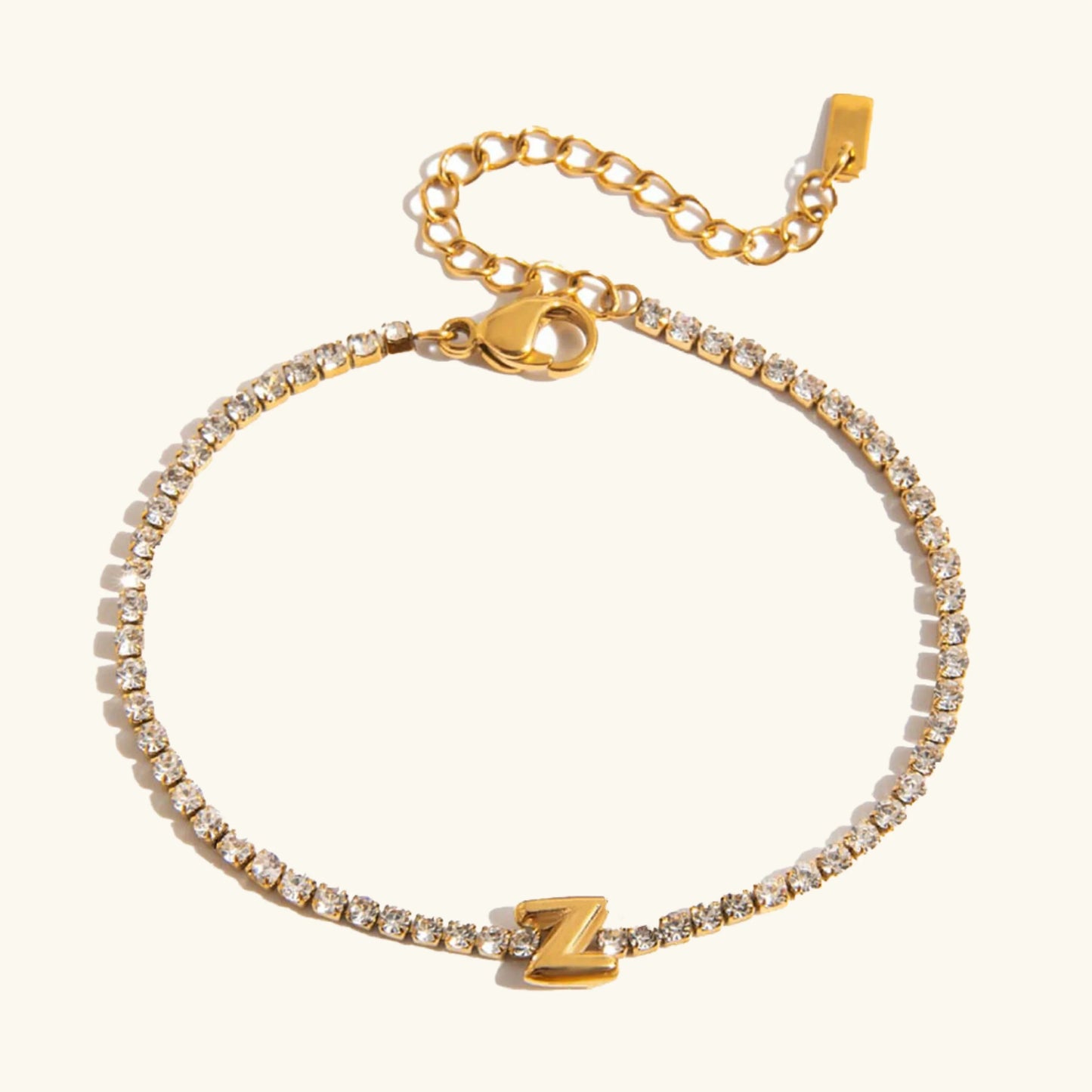 [Topon]Avaria Bubble Letter Tennis Bracelet