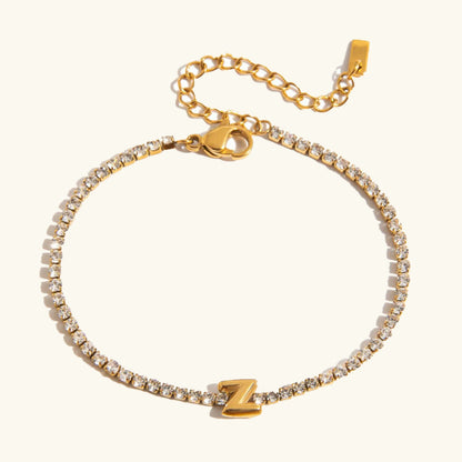 [Topon]Avaria Bubble Letter Tennis Bracelet