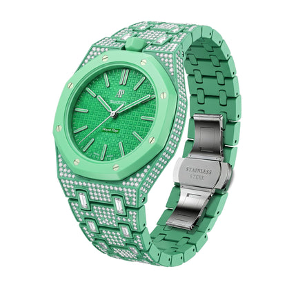 Royal Oak Pop Exclusive Bioceramic Case & Bioceramic Strap Full Diamond