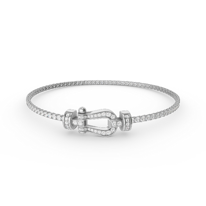 [Topon Jewelry]FORCE  HORSESHOE  DIAMOND TENNIS BRACELET