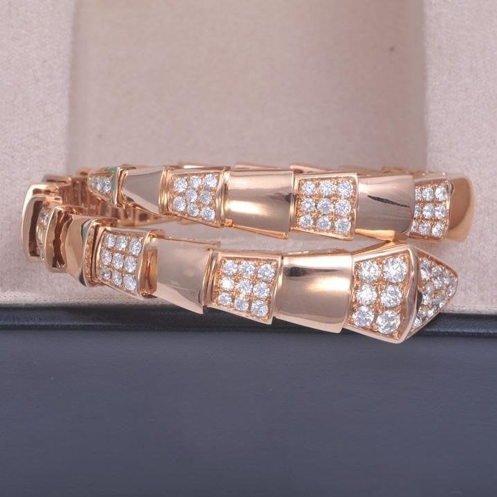 [Topon Jewelry]SERPENTI BRACELET PINK GOLD DIAMOND