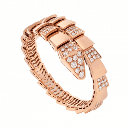 [Topon Jewelry]SERPENTI WIDE BRACELET PINK GOLD DIAMOND