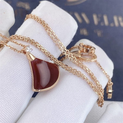 [Topon Jewelry]DREAM NECKLACE CARNELIAN 1 DIAMOND